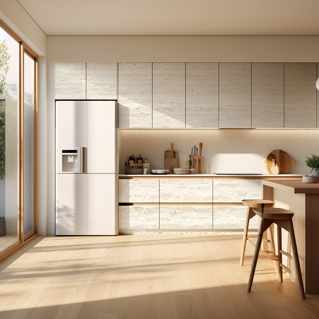 SZ07 Synchronisierte Travertinplatte – Natur